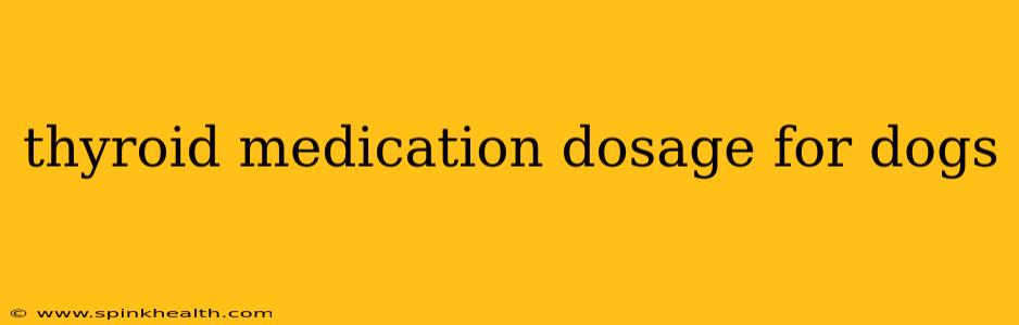 thyroid medication dosage for dogs