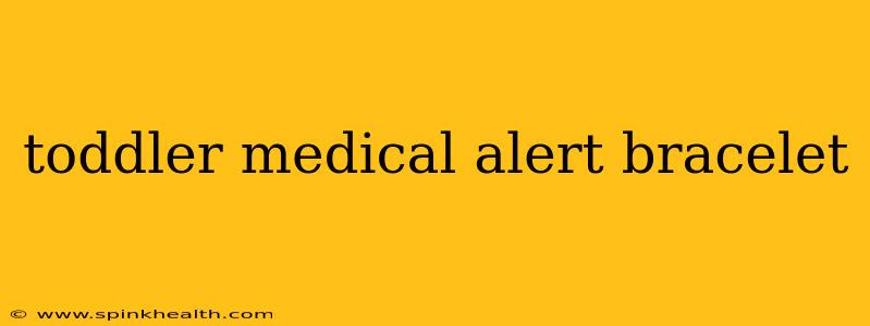 toddler medical alert bracelet