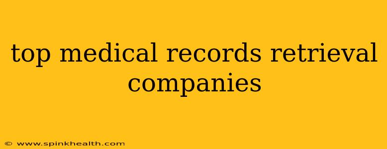 top medical records retrieval companies