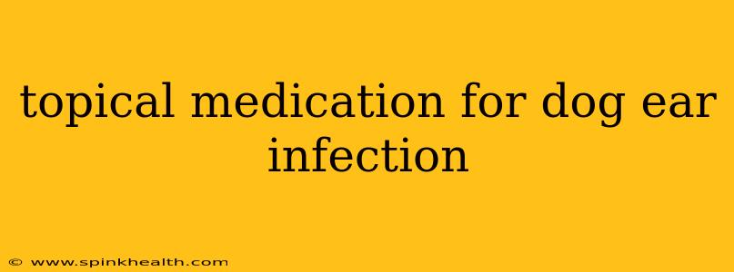 topical medication for dog ear infection