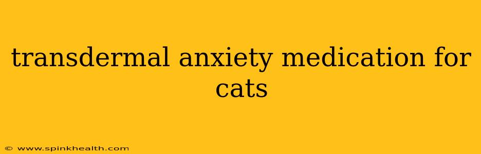 transdermal anxiety medication for cats