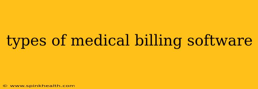 types of medical billing software