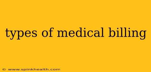 types of medical billing
