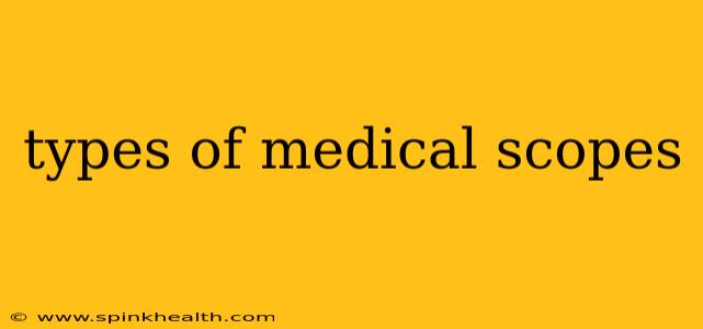 types of medical scopes