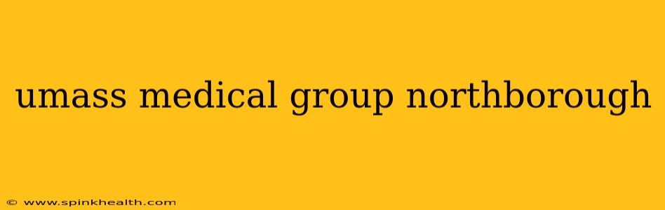 umass medical group northborough
