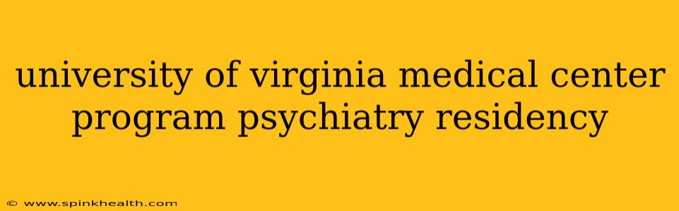 university of virginia medical center program psychiatry residency