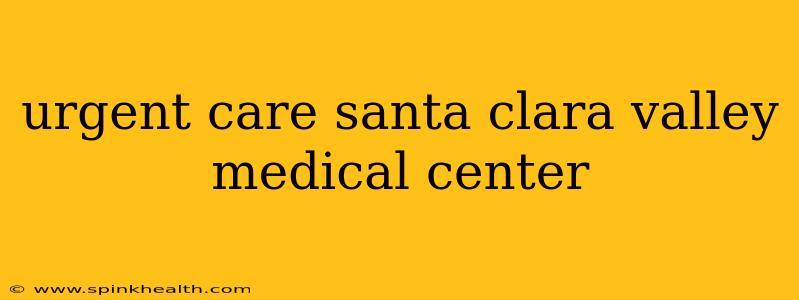urgent care santa clara valley medical center