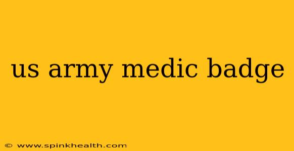 us army medic badge