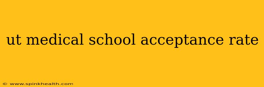 ut medical school acceptance rate