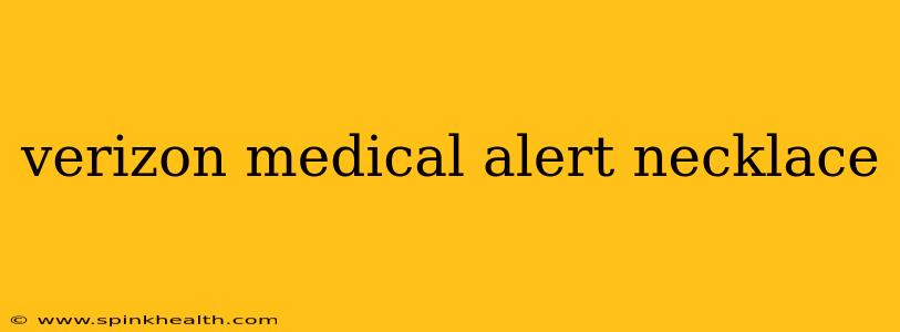 verizon medical alert necklace