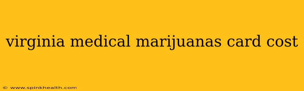 virginia medical marijuanas card cost