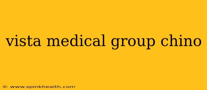vista medical group chino