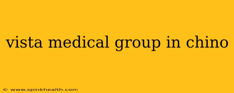 vista medical group in chino