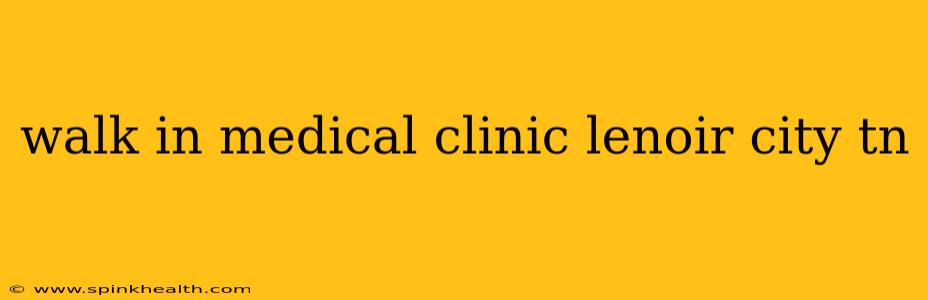 walk in medical clinic lenoir city tn