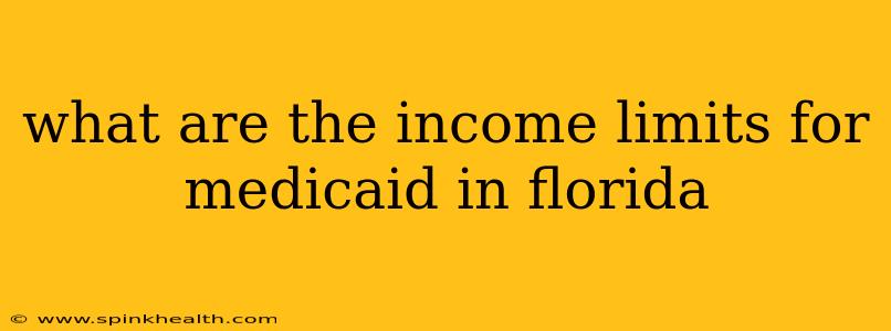 what are the income limits for medicaid in florida