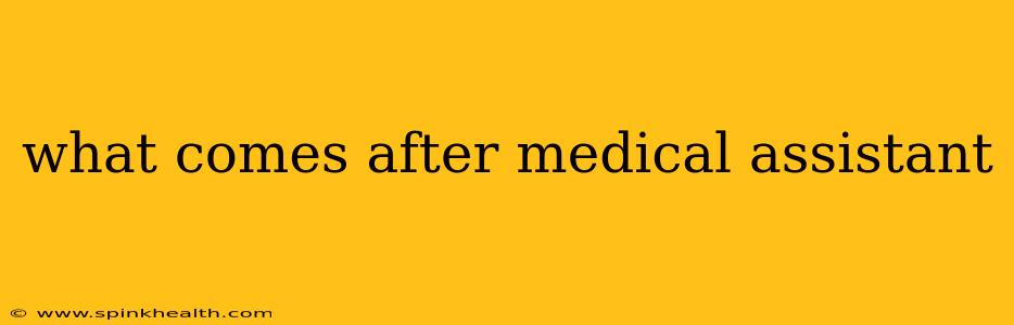 what comes after medical assistant