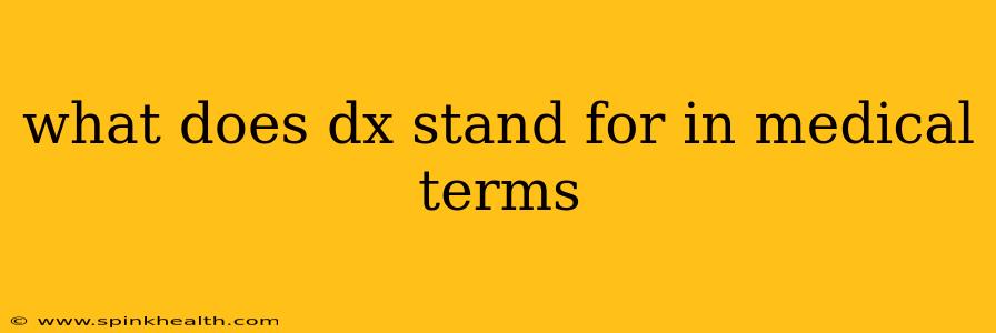 what does dx stand for in medical terms