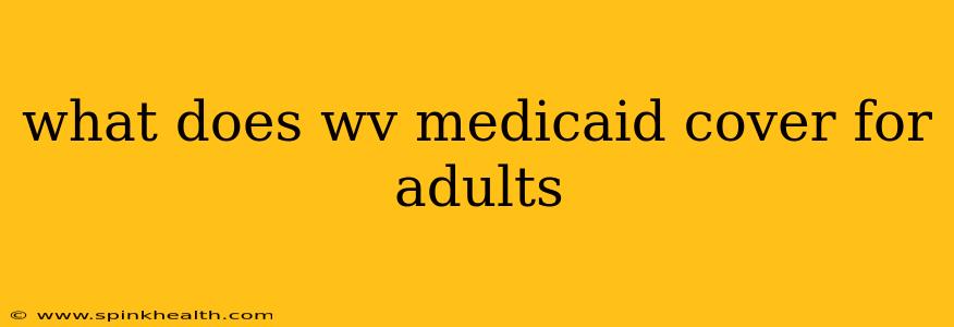 what does wv medicaid cover for adults