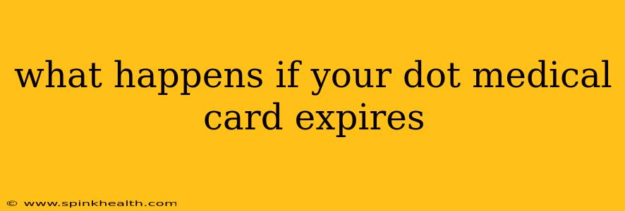 what happens if your dot medical card expires