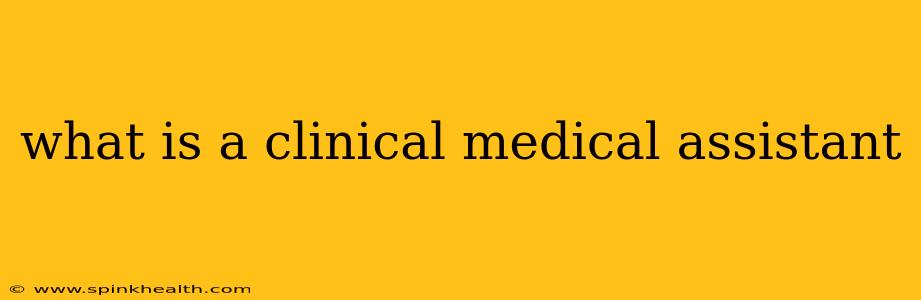 what is a clinical medical assistant