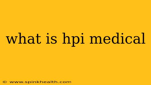 what is hpi medical
