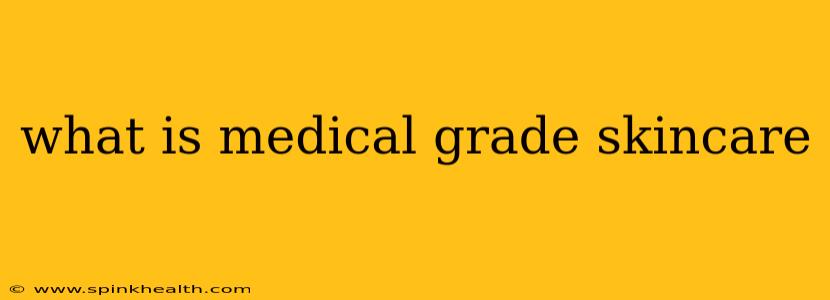 what is medical grade skincare