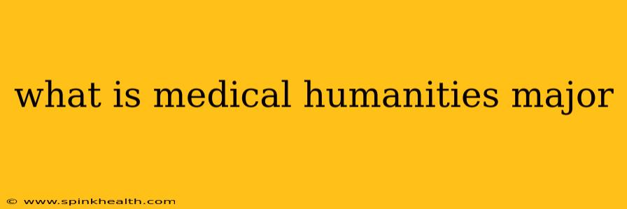 what is medical humanities major