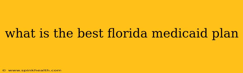 what is the best florida medicaid plan