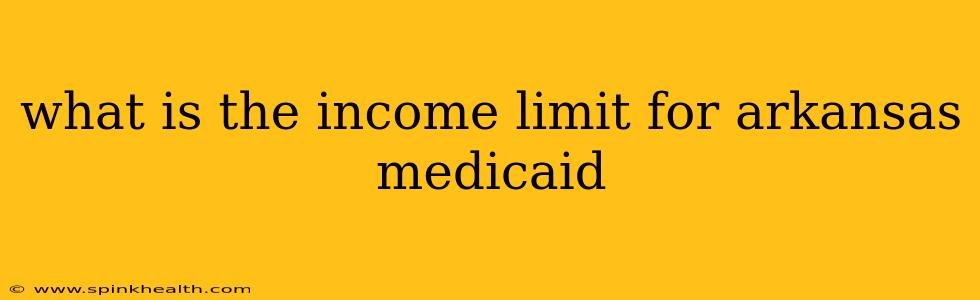 what is the income limit for arkansas medicaid