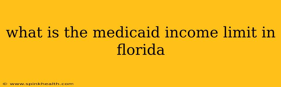 what is the medicaid income limit in florida