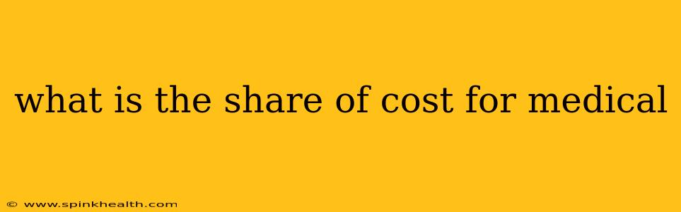 what is the share of cost for medical