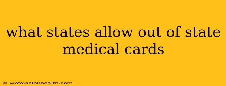 what states allow out of state medical cards