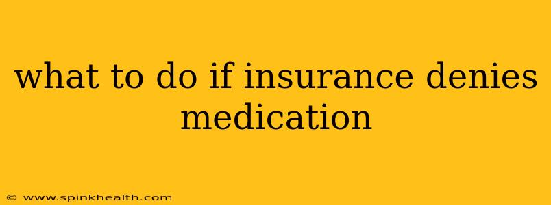 what to do if insurance denies medication
