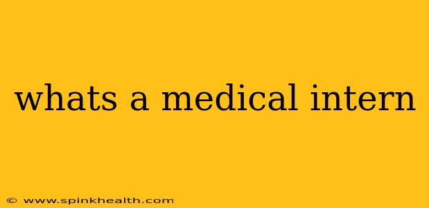 whats a medical intern