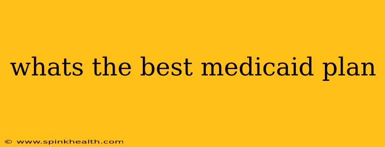 whats the best medicaid plan