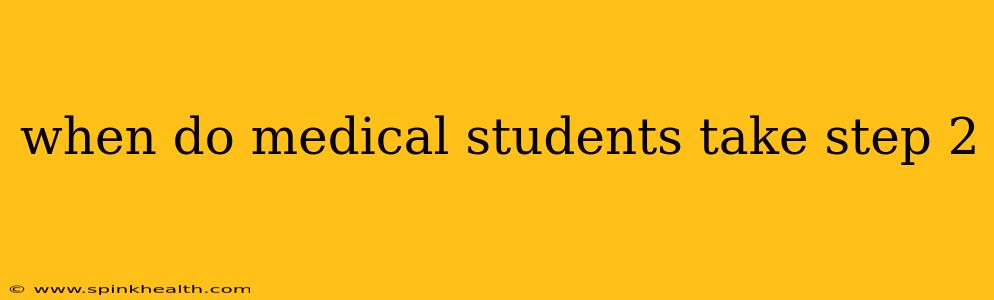 when do medical students take step 2