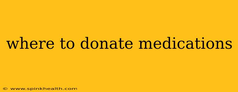 where to donate medications