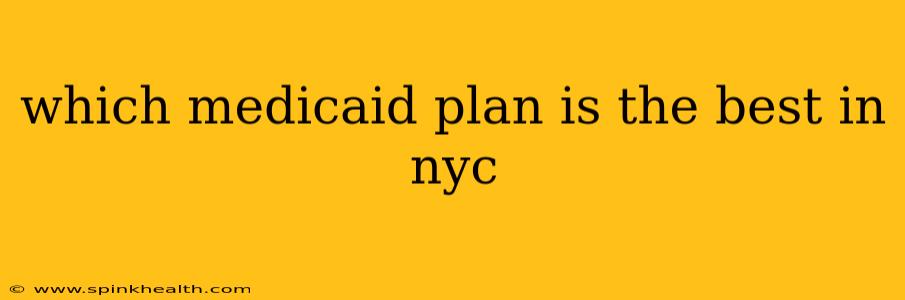 which medicaid plan is the best in nyc