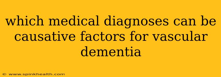 which medical diagnoses can be causative factors for vascular dementia