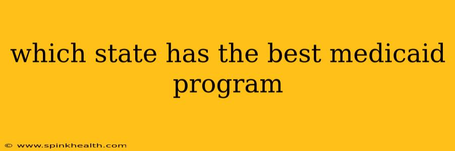 which state has the best medicaid program