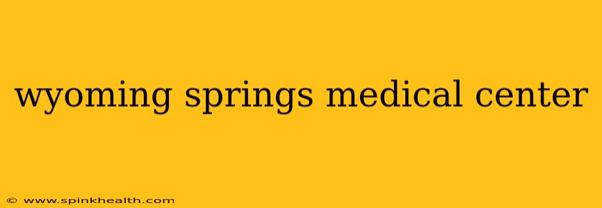 wyoming springs medical center